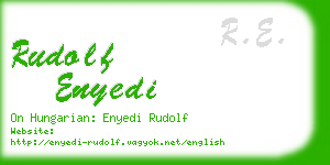 rudolf enyedi business card